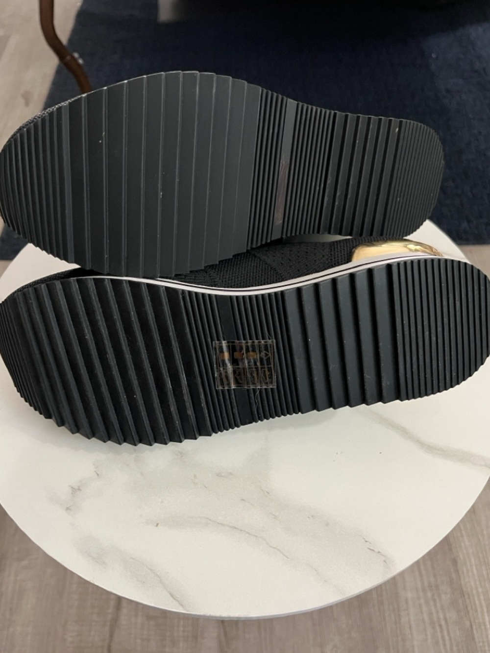 Michael Kors Black Knit Platform Sneakers - Picture 10 of 13